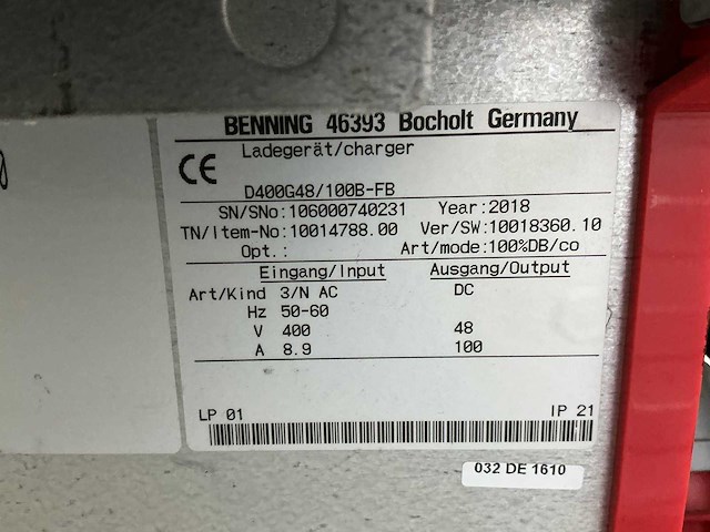 Belatron - 80v 100a - battery chargers - 2018 - afbeelding 2 van  3