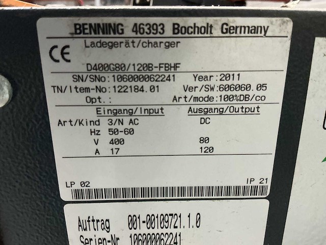 Belatron - 80v 120a hf - battery chargers - 2011 - afbeelding 2 van  2