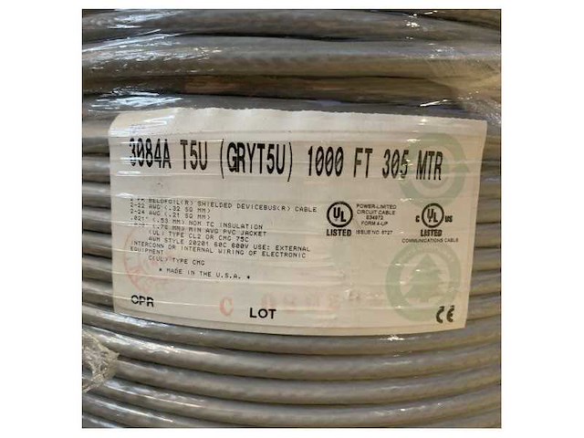 Belden 3084a marine t5u can bus cable 305m - durable, shielded & uv-resistant for reliable maritime network connections - afbeelding 5 van  5