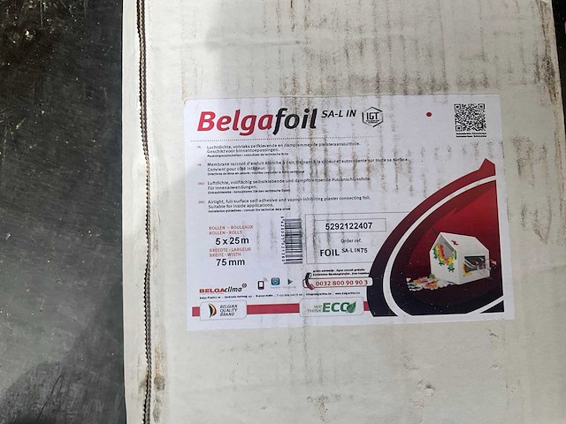 Belgaclima - belgafoil sa-l in - pleisteraansluit folie - afbeelding 4 van  8