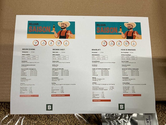 Belgian seison do it self beerkit (32x) - afbeelding 5 van  6