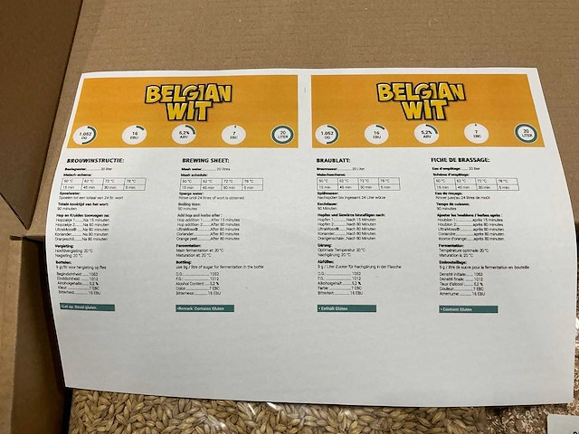 Belgian wit do it self beerkit (36x) - afbeelding 3 van  5