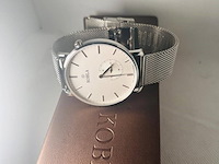 Belgisch juweliershorloge - sharkmesh milanese model - afbeelding 2 van  5