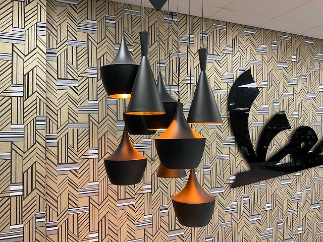 Beliani carson - 9-delige - aluminium design hanglamp - afbeelding 2 van  10