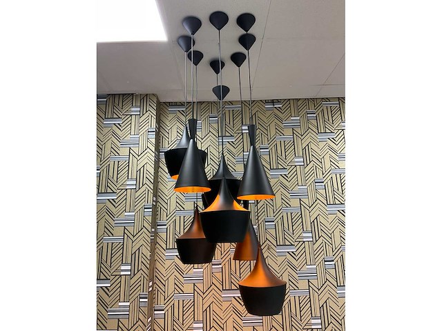 Beliani carson - 9-delige - aluminium design hanglamp - afbeelding 3 van  10