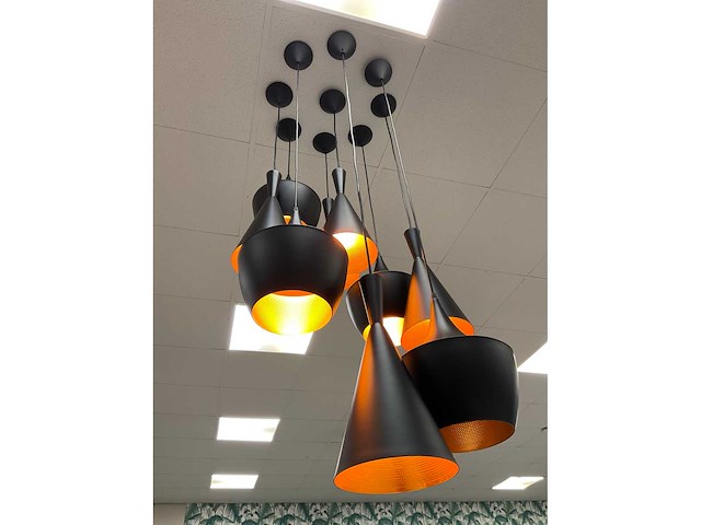 Beliani carson - 9-delige - aluminium design hanglamp - afbeelding 3 van  6