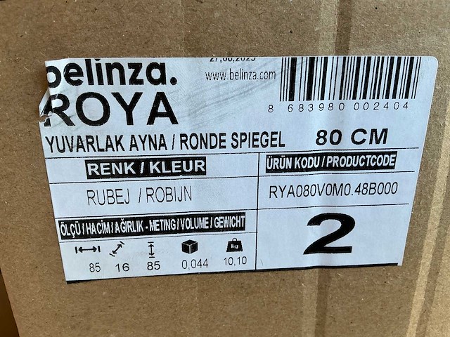 Belinza roya 80cm ronde led spiegel - afbeelding 3 van  3