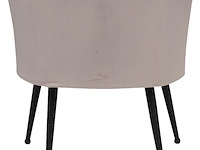 Bella home mila - fauteuil - velvet - schelp - bruin met gouden poten bella home, bruin - afbeelding 3 van  4