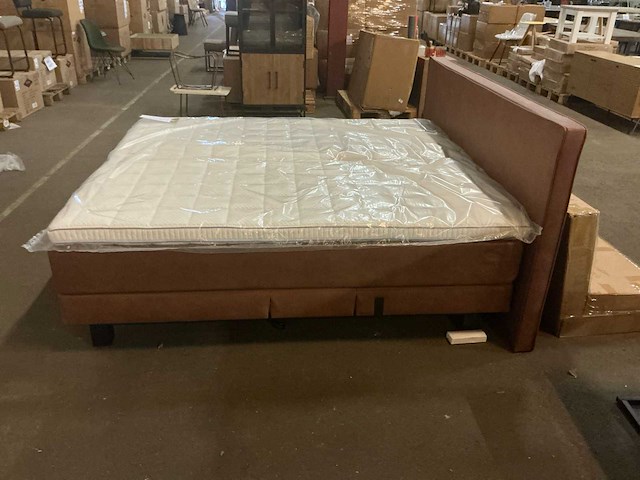 Bellagio lederlook husp hazel 96 elektrische boxspring 180x200cm - afbeelding 4 van  9
