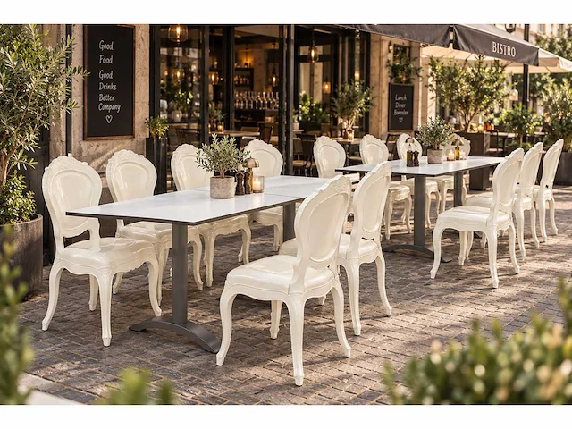Belle epoque - kunststof terrasstoel prinses (6x) - afbeelding 1 van  4