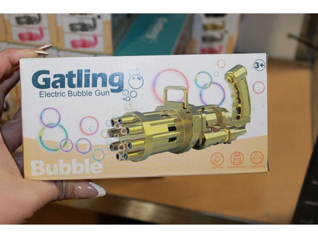 Bellenblaas gold model gun 10 stuks loc e043 - afbeelding 4 van  5