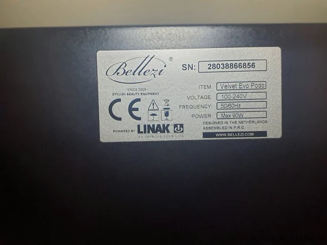Bellezi velvet evo massage/welnessbank podo - afbeelding 6 van  8