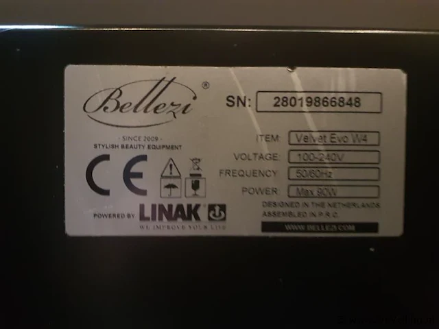 Bellezi velvet evo massage/welnessbank w4 - afbeelding 6 van  7