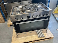 Belling sc900 dft inox vrijstaand gasfornuis