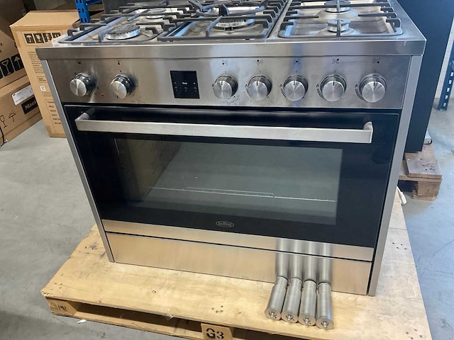 Belling sc900 dft inox vrijstaand gasfornuis - afbeelding 4 van  10