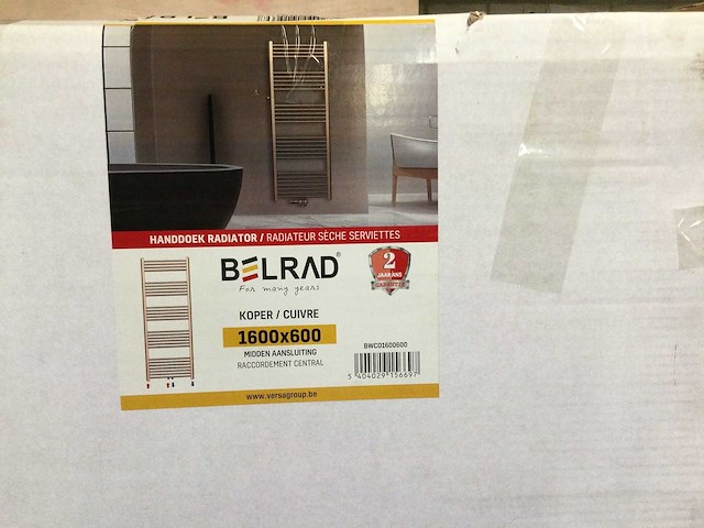 Belrad - handdoekradiator 160x60 cm - afbeelding 2 van  3