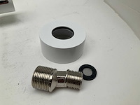 Ben lavion douchethermostaatkraan mat wit chroom coldtouch - afbeelding 3 van  6