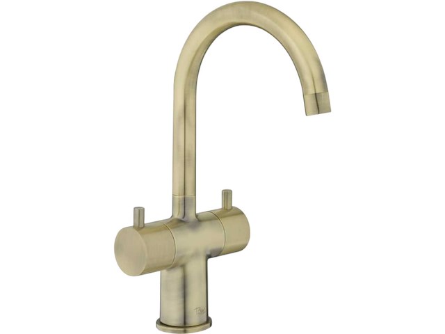 Ben lavion wastafelkraan draaibaar antiek brons - afbeelding 1 van  5