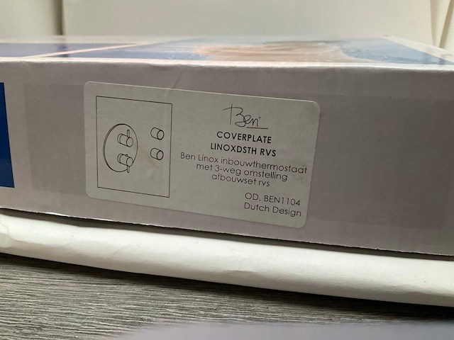 Ben linox rvs inbouwthermostaat afbouwdeel - afbeelding 6 van  6
