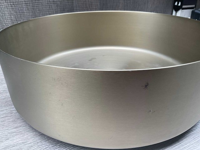 Ben stradius opbouwkom ø 36x12 cm geborsteld messing - afbeelding 2 van  2
