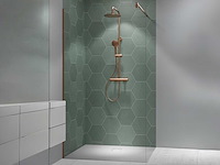 Ben vivid inloopdouche antikalk 100x200 geborsteld koper vivid100hgk - afbeelding 2 van  3