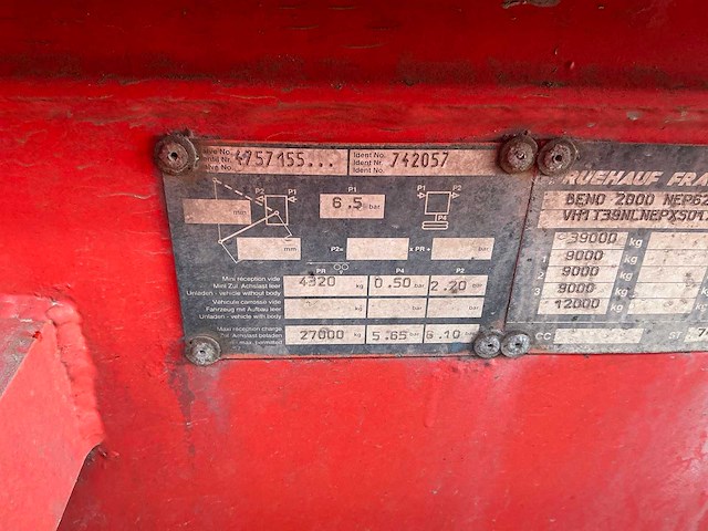 Benalu t39nlnep bulktrailer (75165-94) - afbeelding 11 van  13