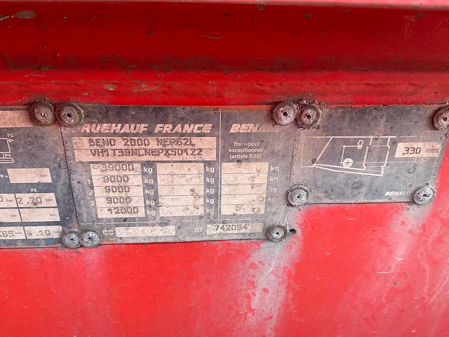Benalu t39nlnep bulktrailer (75165-94) - afbeelding 12 van  13
