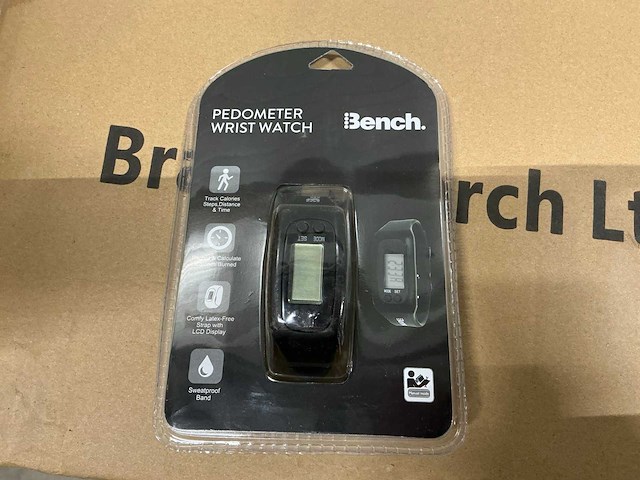 Bench pedometer wrist watch (613x) - afbeelding 1 van  5
