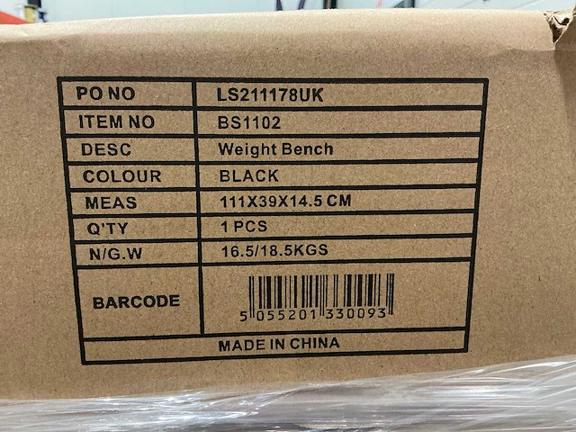 Bench verstelbare halterbank (20x) - afbeelding 2 van  3