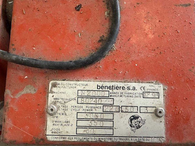 Benetiere - tegelzaagmachine - afbeelding 7 van  8