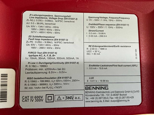 Benning it130 installatietester - afbeelding 3 van  6