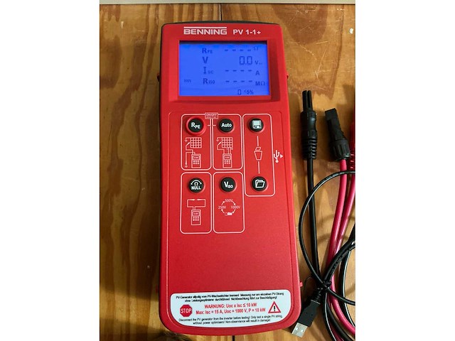 Benning pv 1-1+ pv installatietester - afbeelding 3 van  8