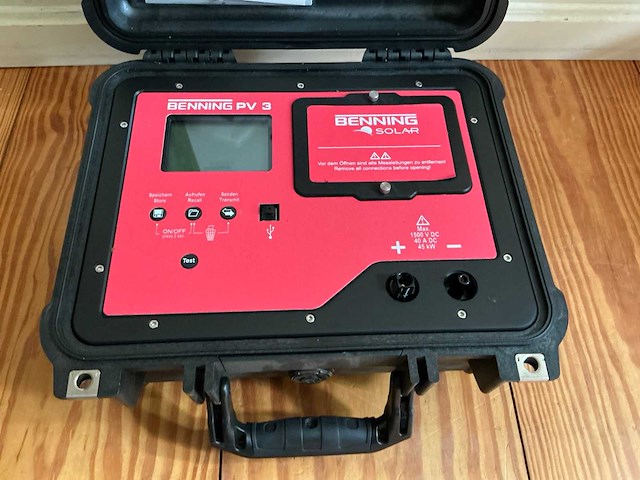 Benning pv3 solar installatietester - afbeelding 2 van  7