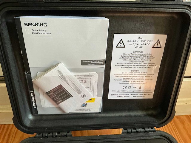 Benning pv3 solar installatietester - afbeelding 3 van  7