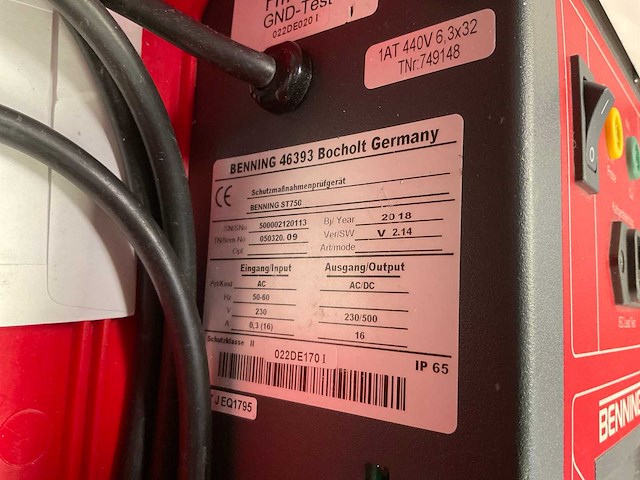 Benning st 750 a apparaattester - afbeelding 3 van  4