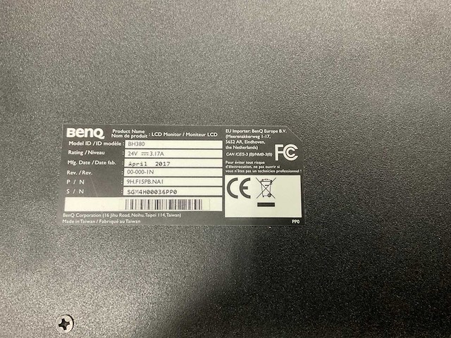 Benq bh380 monitor lcd - afbeelding 6 van  7