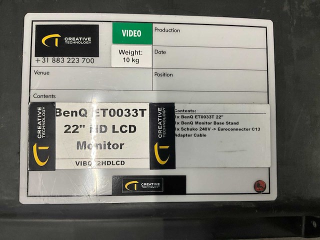 Benq et0033t 22” hd lcd monitor (20x) - afbeelding 10 van  11