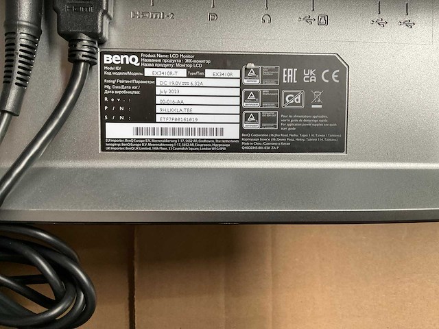 Benq ex3410r monitor - afbeelding 5 van  10