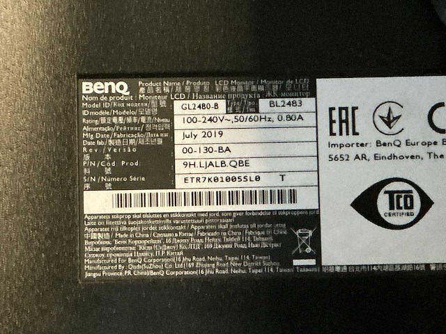 Benq monitor (9x) - afbeelding 3 van  6