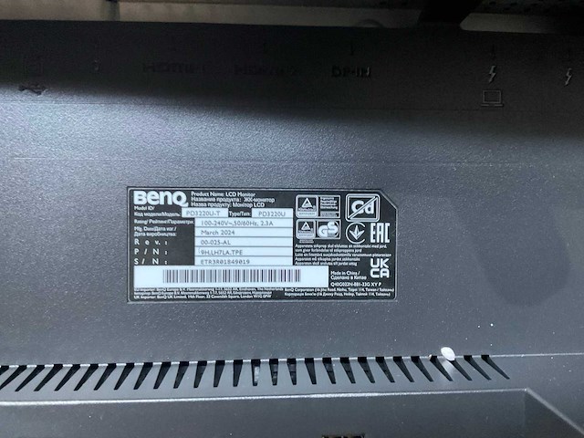 Benq pd3220u monitor - afbeelding 7 van  7