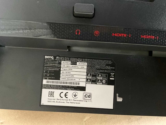 Benq xl2546k monitor - afbeelding 7 van  8