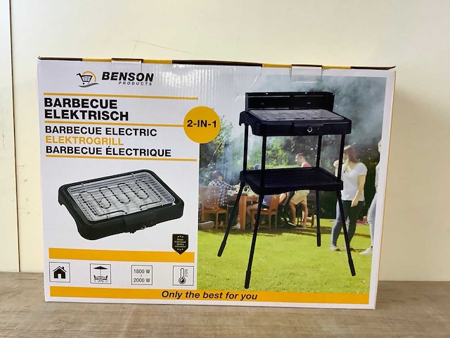 Benson 2 in 1 elektrische barbecue (4x) - afbeelding 7 van  8