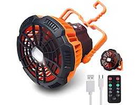 Benson camping fan met led lantaarn - afbeelding 1 van  2