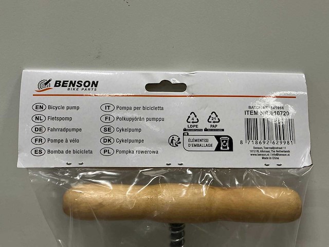 Benson fietspomp (15x) - afbeelding 2 van  3