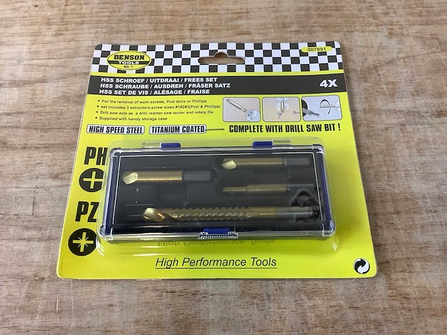 Benson hss schroef- en freesset (12x) - afbeelding 4 van  6