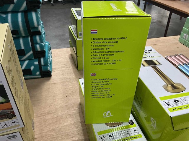 Benson led tafellamp oplaadbaar (4x) - afbeelding 3 van  4