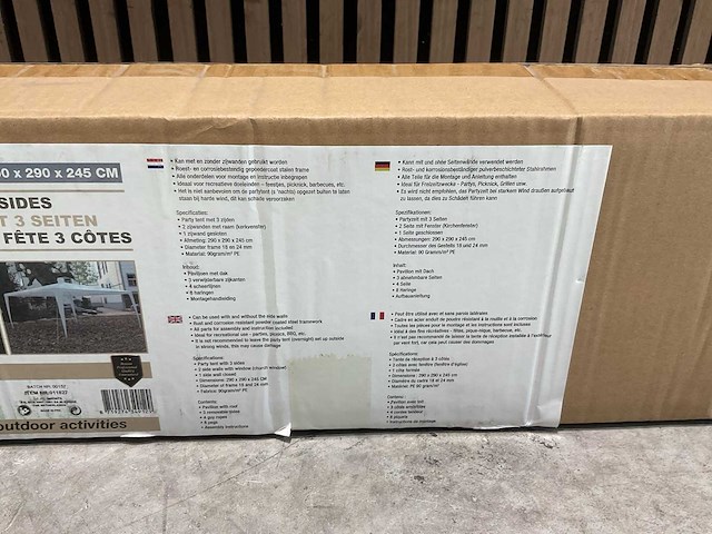 Benson outdoor 3-zijden 0011827 partytent - afbeelding 3 van  20