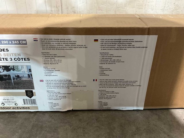 Benson outdoor 3-zijden 0011827 partytent - afbeelding 10 van  20