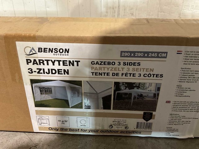 Benson outdoor 3-zijden 0011827 partytent - afbeelding 6 van  14