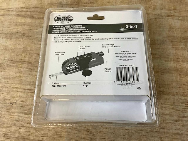 Benson rolmaat met laser en waterpas (10x) - afbeelding 7 van  8